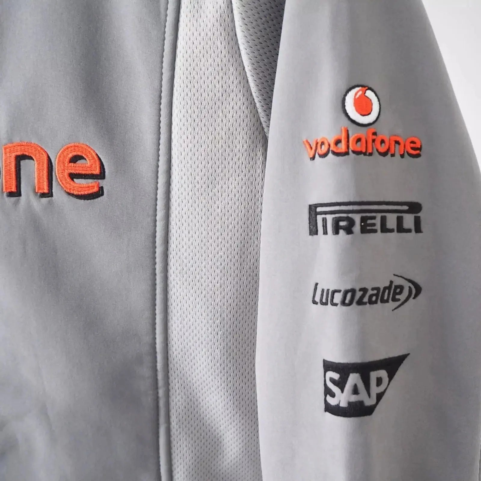 Vintage Mercedes Vodafone Racing Softshell Jacket_Xtreme Racegear