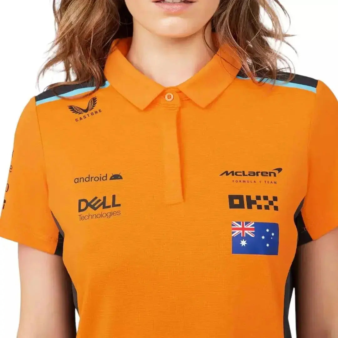 WOMENS MCLAREN REPLICA POLO SHIRT OSCAR PIASTRI - Xtreme_Racegear